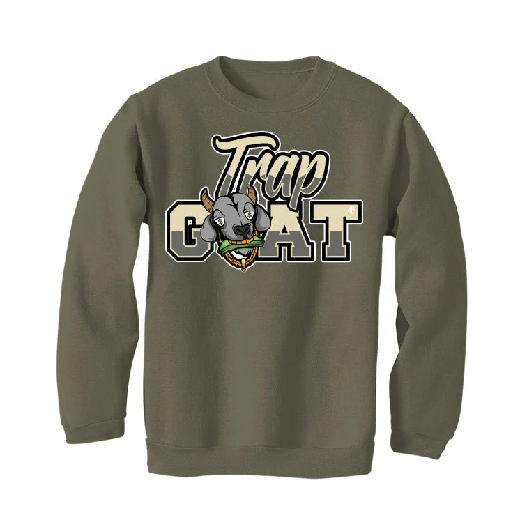 Air Jordan 4 SE Craft “Olive” | illcurrency Military Green T-Shirt (TRAP GOAT) - Image 4