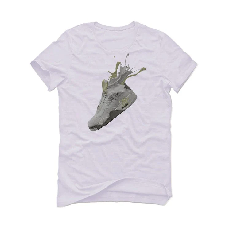 Air Jordan 4 SE Craft Photon Dust - White T-Shirt (SPLASH 4) - Image 2