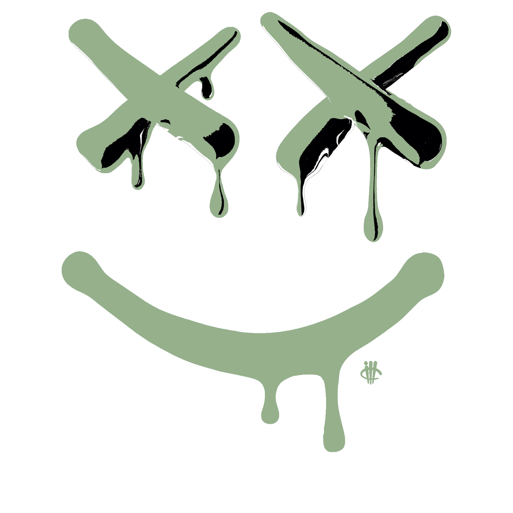 Air Jordan 4 Seafoam aka “Oil Green” - Black T-Shirt (Happy Drip)