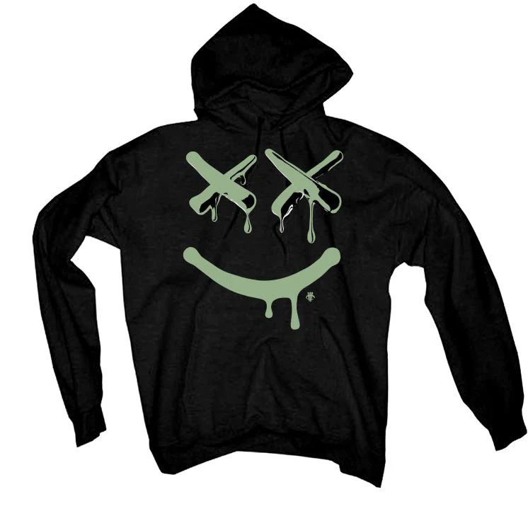 Air Jordan 4 Seafoam aka “Oil Green” - Black T-Shirt (Happy Drip) - Image 3