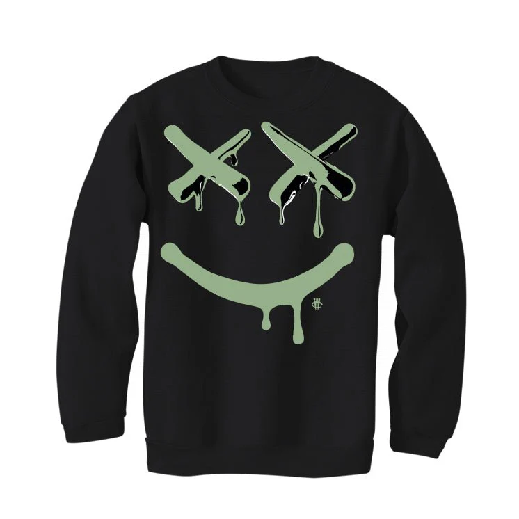 Air Jordan 4 Seafoam aka “Oil Green” - Black T-Shirt (Happy Drip) - Image 4