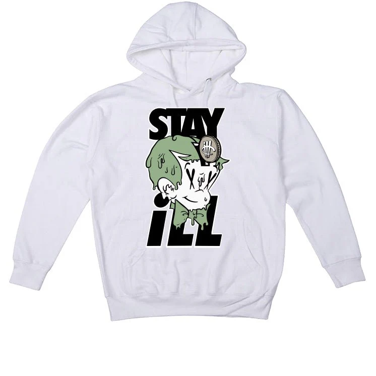 Air Jordan 4 Seafoam aka “Oil Green” - White T-Shirt (ill richie) - Image 3