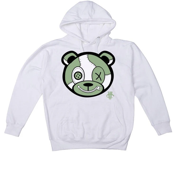 Air Jordan 4 Seafoam aka “Oil Green” - White T-Shirt (Stitched Up Ted) - Image 3