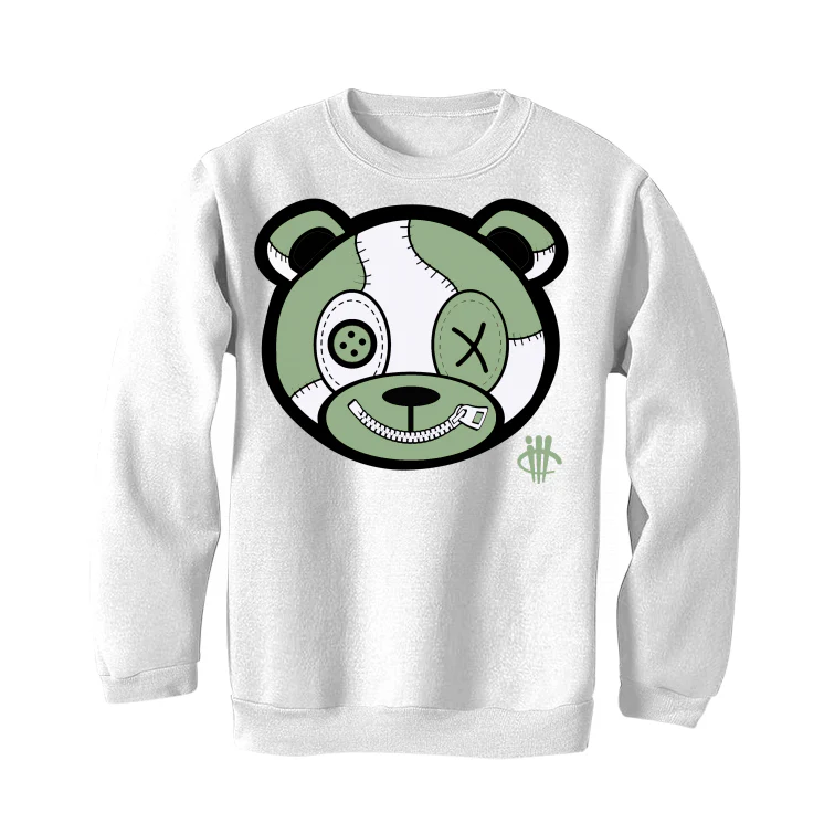 Air Jordan 4 Seafoam aka “Oil Green” - White T-Shirt (Stitched Up Ted) - Image 4