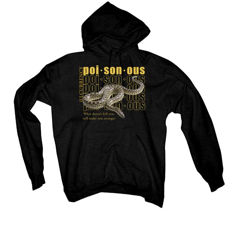 Air Jordan 4 "Thunder"| Illcurrency Black T-Shirt (POISONOUS) - Image 3