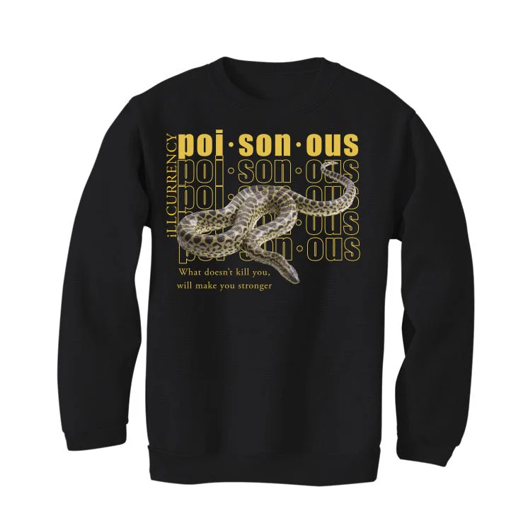 Air Jordan 4 "Thunder"| Illcurrency Black T-Shirt (POISONOUS) - Image 4