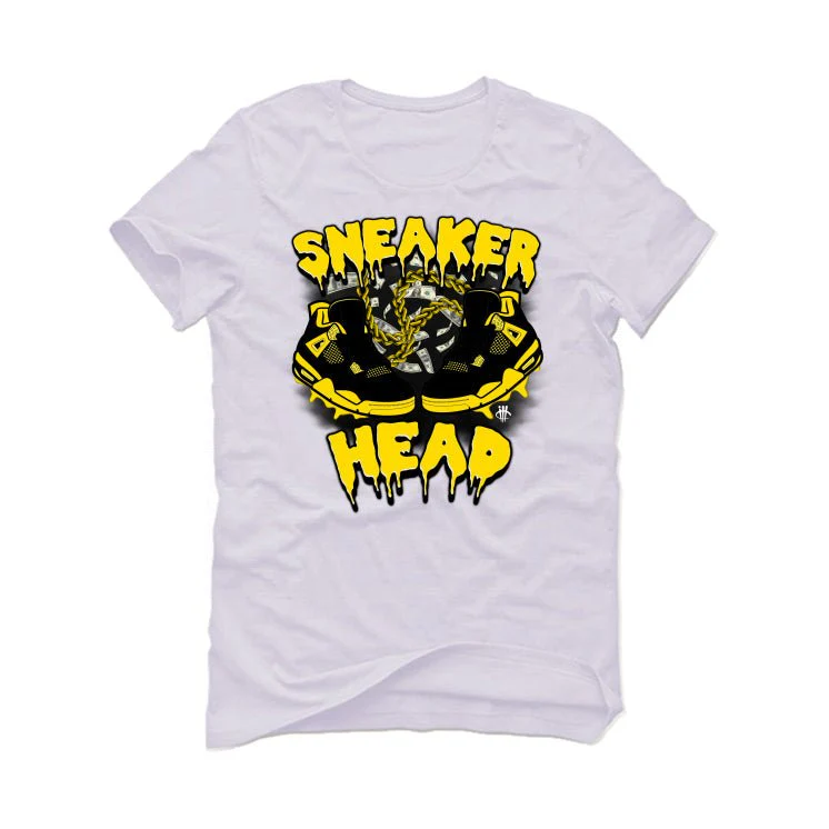 Air Jordan 4 "Thunder"| illcurrency White T-Shirt (sneaker head) - Image 2