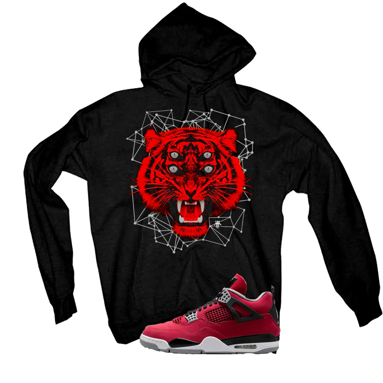 Air Jordan 4 Toro Bravo Matching T-Shirt, Sweatshirts, & Hoodies Black T-Shirt (Four Eyes)| illcurrency - Image 3