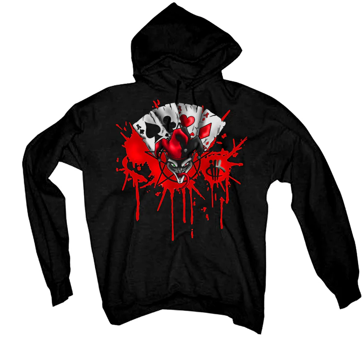Air Jordan 4 Toro Bravo Matching T-Shirt, Sweatshirts, & Hoodies Black T-Shirt (Joker Cards)| illcurrency - Image 3