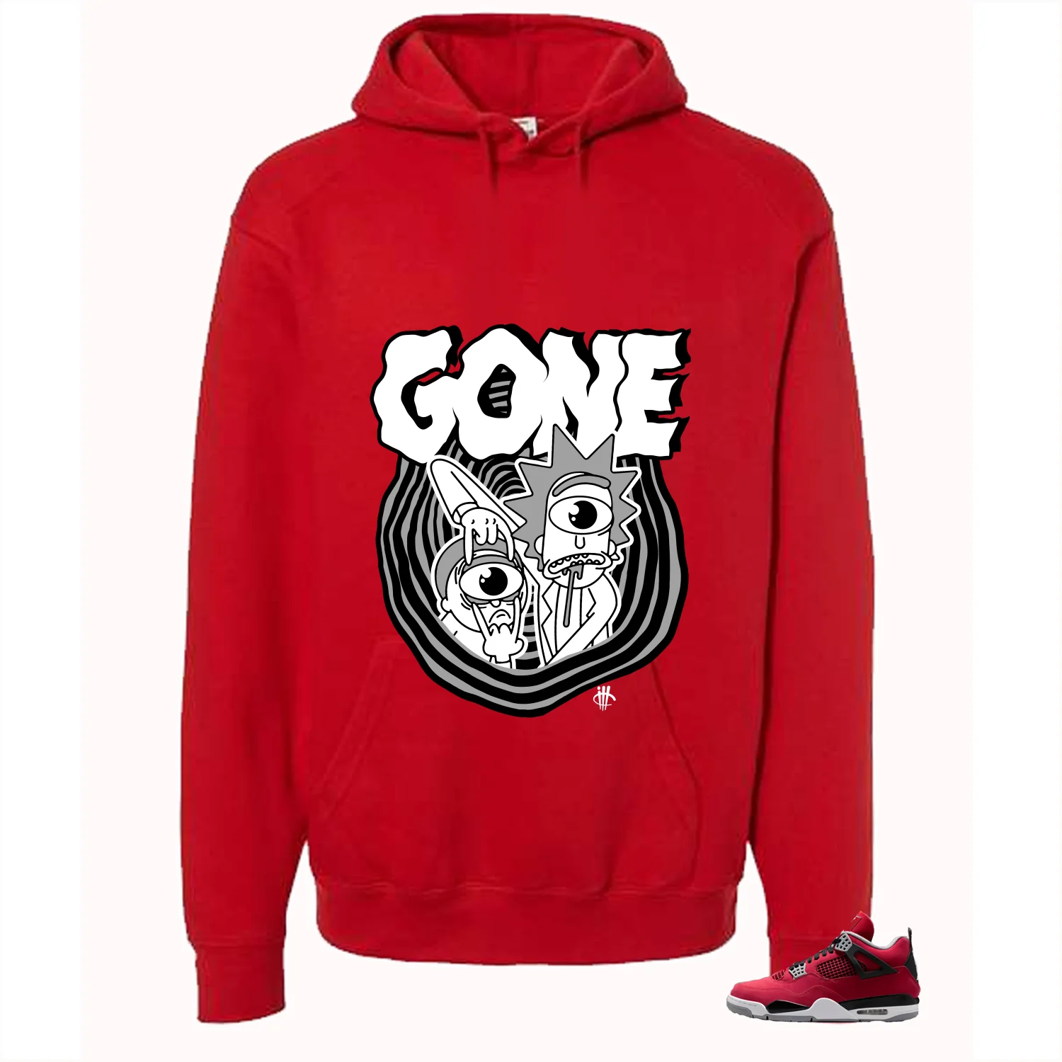 Air Jordan 4 Toro Bravo Matching T-Shirt, Sweatshirts, & Hoodies Red T-Shirt (Gone)| illcurrency - Image 3