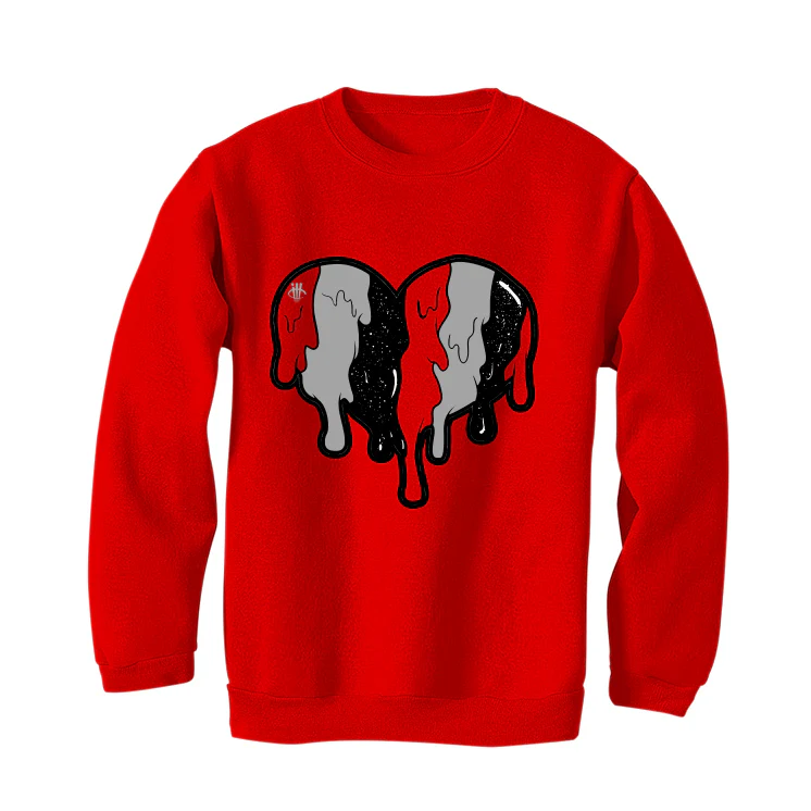 Air Jordan 4 Toro Bravo Matching T-Shirt, Sweatshirts, & Hoodies Red T-Shirt (Heart)| illcurrency - Image 4