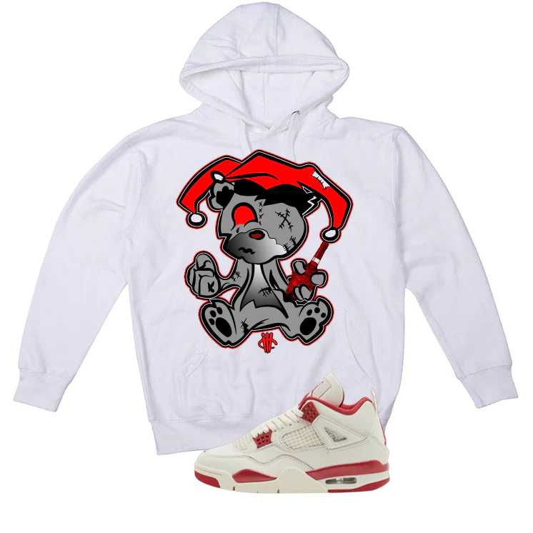 Air Jordan 4 Valentine’s Day (Sierra Red) Matching T-Shirt, Sweatshirts & Hoodies White T-Shirt (Teddy Joker)| illcurrency - Image 3