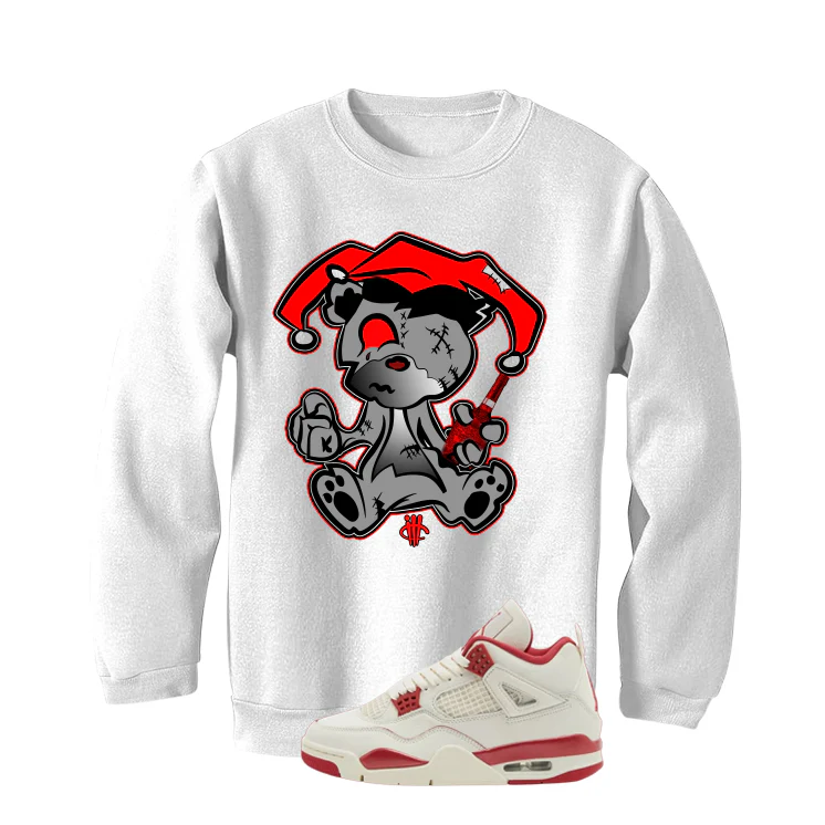 Air Jordan 4 Valentine’s Day (Sierra Red) Matching T-Shirt, Sweatshirts & Hoodies White T-Shirt (Teddy Joker)| illcurrency - Image 4