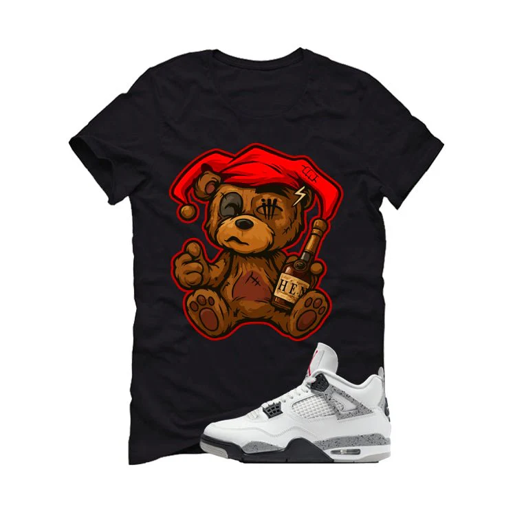 Air Jordan 4 White Cement Black T-Shirt (Teddy Henny)| illcurrency - Image 2