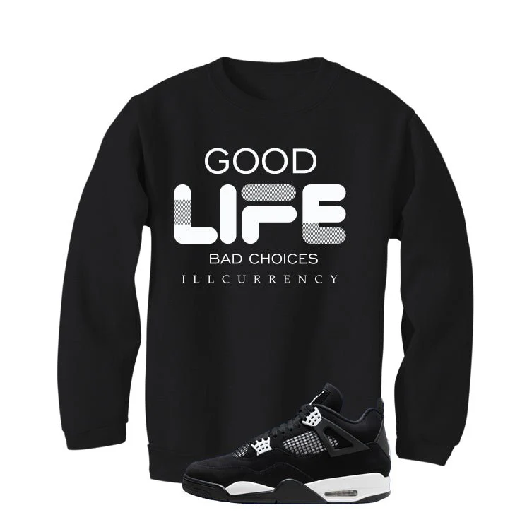 Air Jordan 4 White Thunder Black T-Shirt (Bad Choices)| illcurrency - Image 4