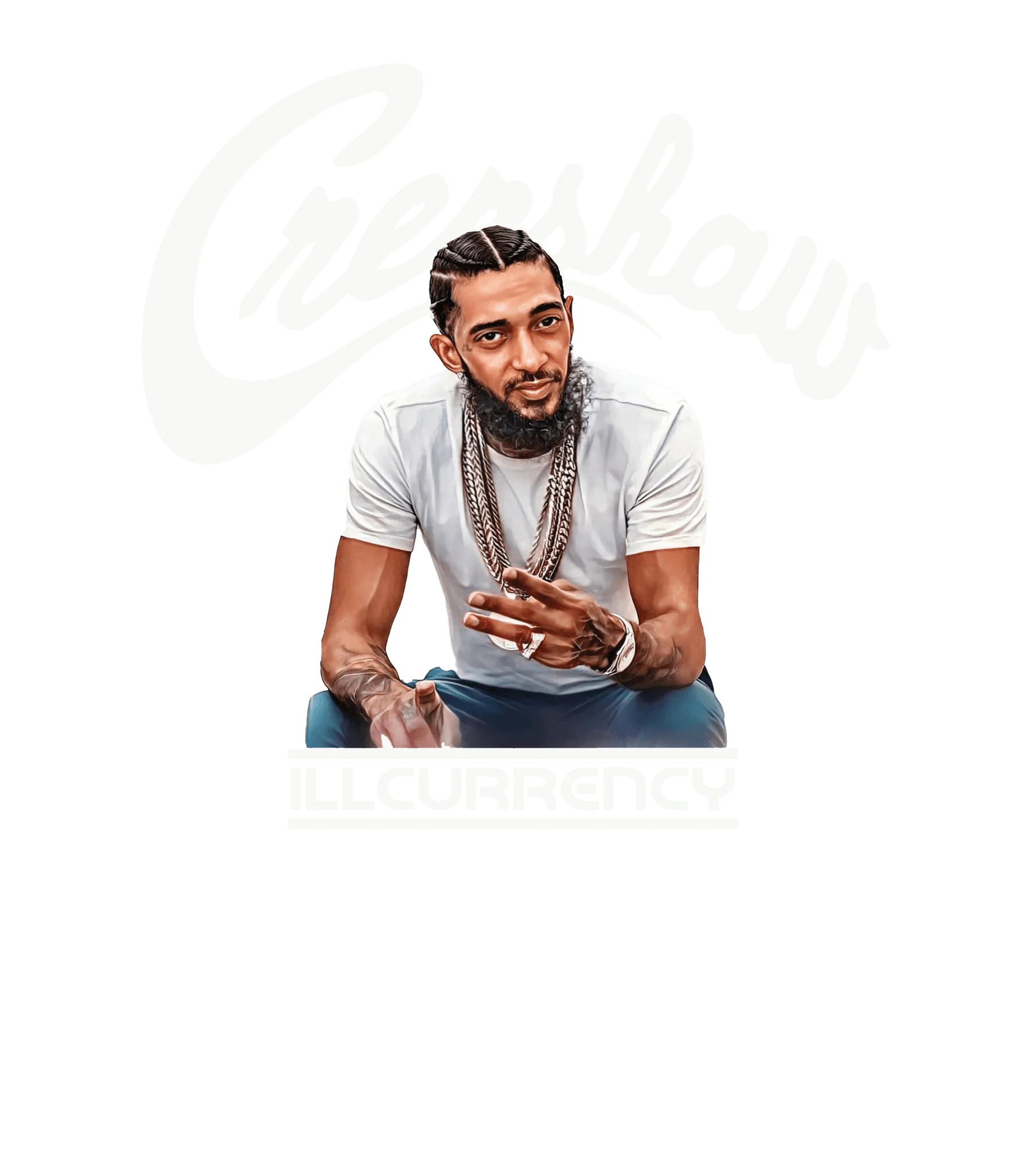 Air Jordan 4 White Thunder Black T-Shirt (Crenshaw)| illcurrency