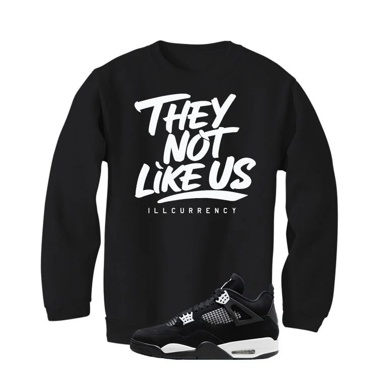Air Jordan 4 White Thunder Black T-Shirt (They not like us)| illcurrency - Image 4