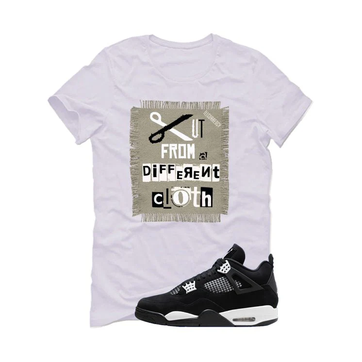 Air Jordan 4 White Thunder White T-Shirt (Cut from a different cloth)| illcurrency - Image 2