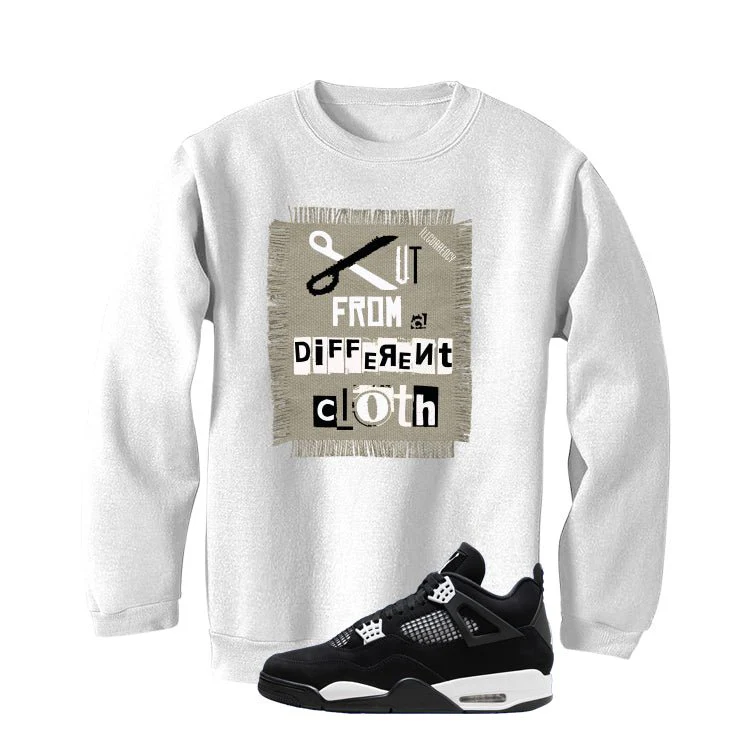 Air Jordan 4 White Thunder White T-Shirt (Cut from a different cloth)| illcurrency - Image 4