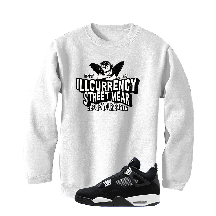 Air Jordan 4 White Thunder White T-Shirt (ILLCURRENCY STREETWEAR)| illcurrency - Image 4
