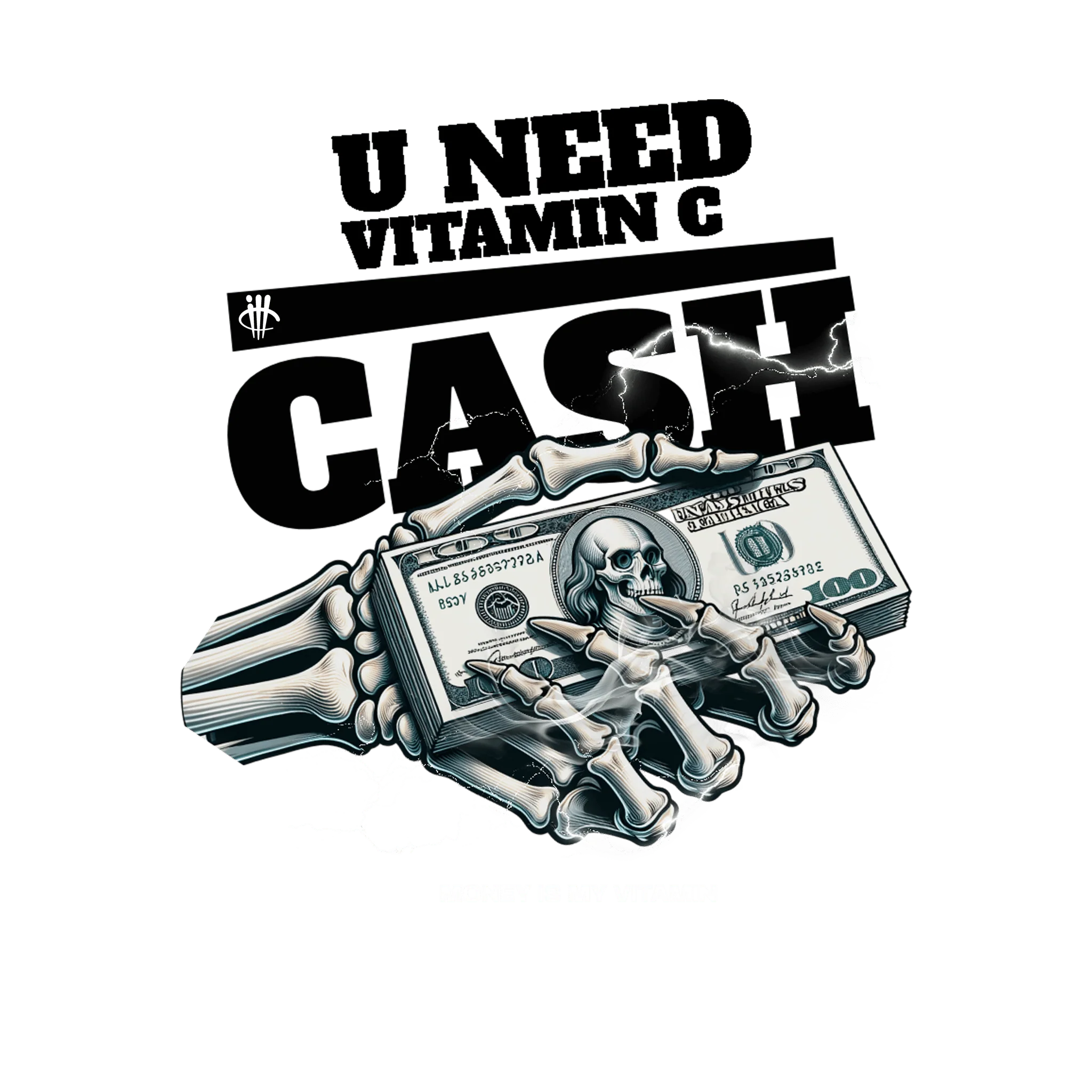 Air Jordan 4 White Thunder White T-Shirt (U NEED VITAMIN C)| illcurrency