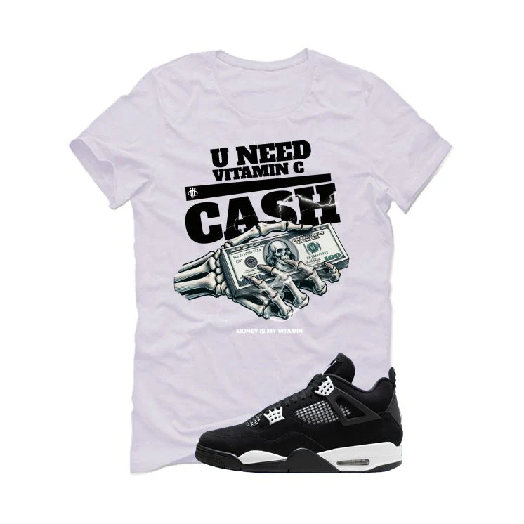 Air Jordan 4 White Thunder White T-Shirt (U NEED VITAMIN C)| illcurrency - Image 2