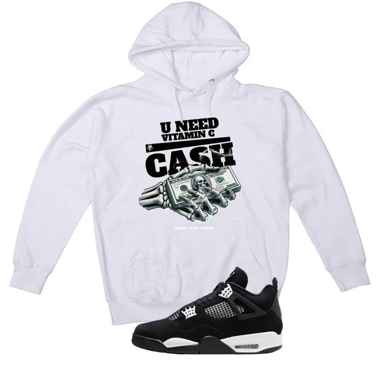 Air Jordan 4 White Thunder White T-Shirt (U NEED VITAMIN C)| illcurrency - Image 3