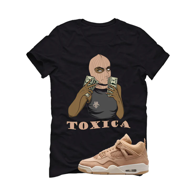 Air Jordan 4 WMNS Cozy Girl Matching T-Shirt, Sweatshirts & Hoodies Black T-Shirt (Toxica)| illcurrency - Image 2