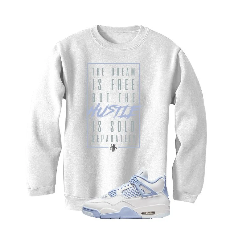 Air Jordan 4 WMNS Forget Me Not White T-Shirt (Dream is Free)| illcurrency - Image 4