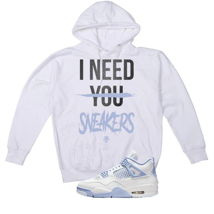 Air Jordan 4 WMNS Forget Me Not White T-Shirt (I Need You Sneakers)| illcurrency - Image 3