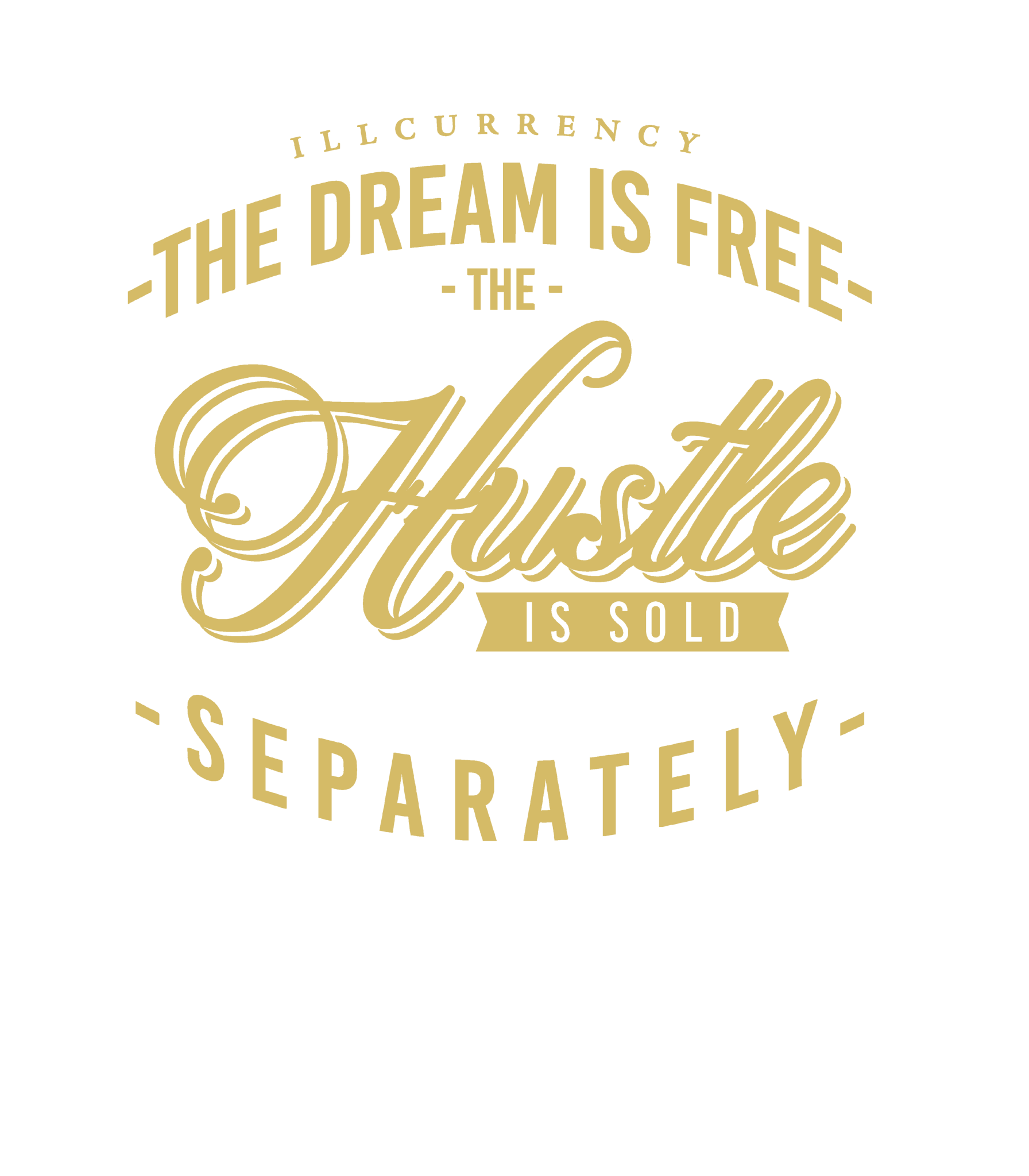 Air Jordan 4 WMNS “Metallic Gold” | illcurrency White T-Shirt (The dream is free)