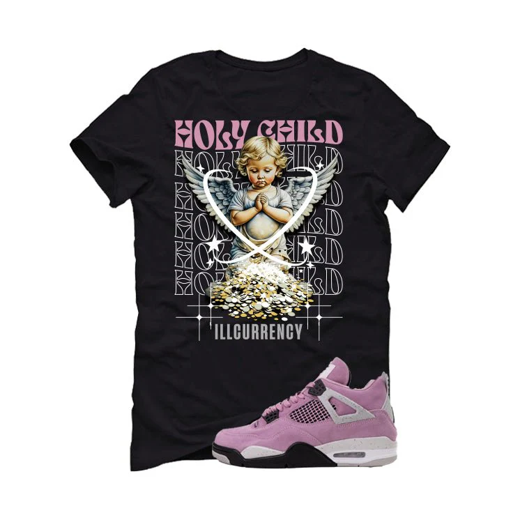 Air Jordan 4 WMNS Orchid Black T-Shirt (Holy Child)| illcurrency - Image 2
