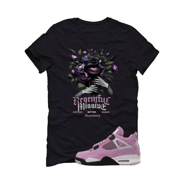 Air Jordan 4 WMNS Orchid Black T-Shirt (Resentful)| illcurrency - Image 2