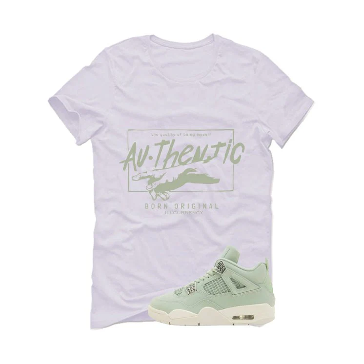 Air Jordan 4 WMNS Seafoam White T-Shirt (Authentic)| illcurrency - Image 2