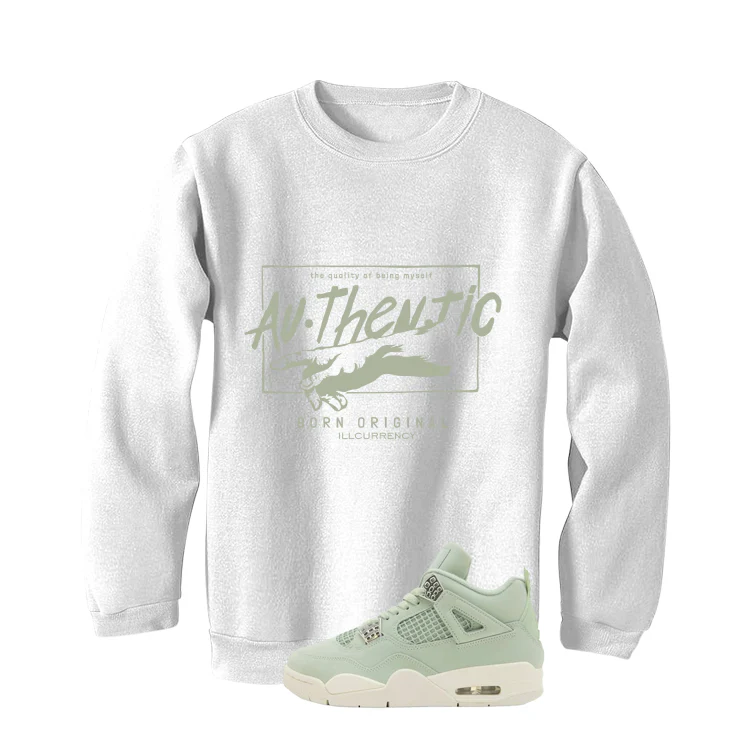 Air Jordan 4 WMNS Seafoam White T-Shirt (Authentic)| illcurrency - Image 4