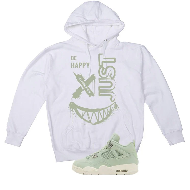 Air Jordan 4 WMNS Seafoam White T-Shirt (Be Happy)| illcurrency - Image 3