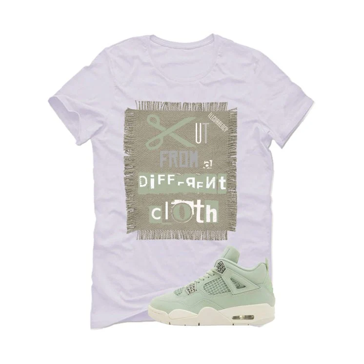 Air Jordan 4 WMNS Seafoam White T-Shirt (Cut from a different cloth)| illcurrency - Image 2