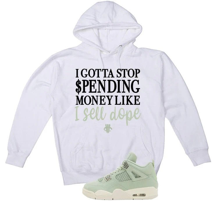 Air Jordan 4 WMNS Seafoam White T-Shirt (Gotta Stop Spending Money)| illcurrency - Image 3