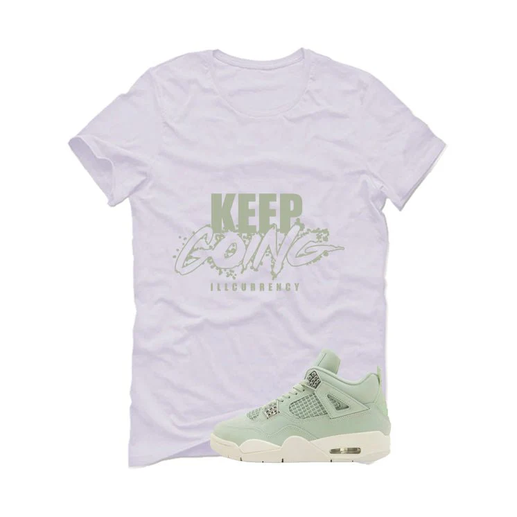 Air Jordan 4 WMNS Seafoam White T-Shirt (keep Going)| illcurrency - Image 2