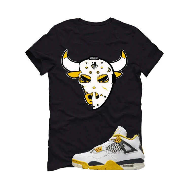 Air Jordan 4 WNNS “Vivid Sulfur” | illcurrency Black T-Shirt (Jason Bully) - Image 2
