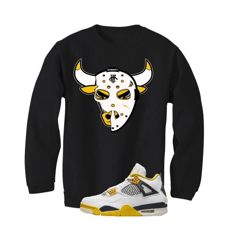 Air Jordan 4 WNNS “Vivid Sulfur” | illcurrency Black T-Shirt (Jason Bully) - Image 4