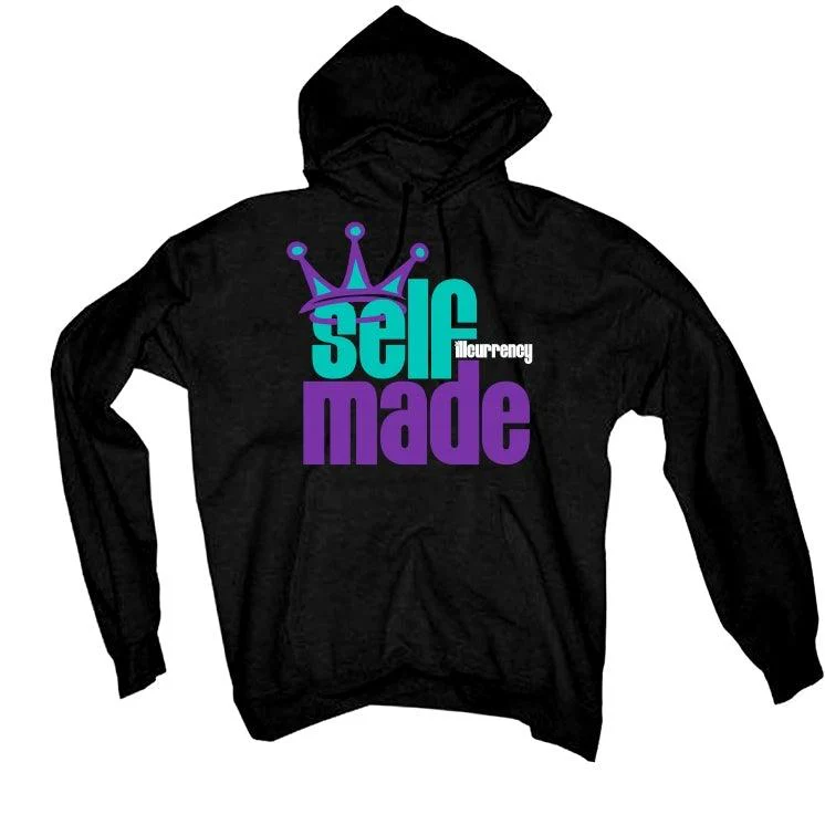Air Jordan 5 "Alternate Grape" Black T-Shirt (Self Made illcurrency) - Image 3