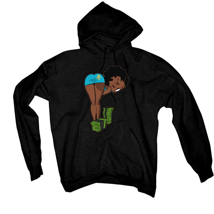 Air Jordan 5 “Aqua” Black T-Shirt (BOO) - Image 3