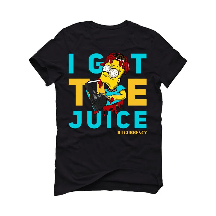 Air Jordan 5 Aqua - Black T-Shirt (I GOT THE JUICE) - Image 2
