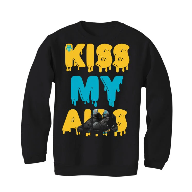 Air Jordan 5 Aqua - Black T-Shirt (KISS MY AIRS) - Image 4
