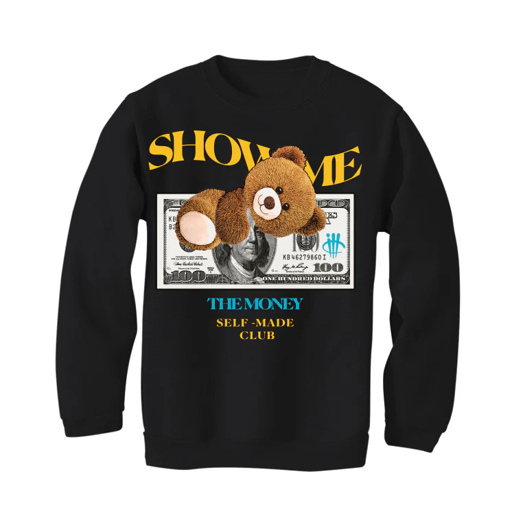 Air Jordan 5 “Aqua” Black T-Shirt (SHOW ME) - Image 4