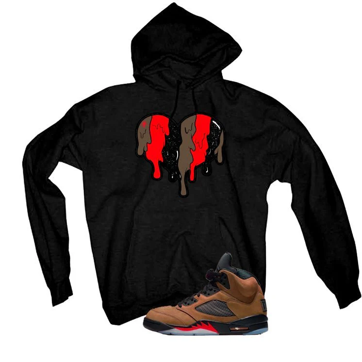 Air Jordan 5 Archaeo Brown Black T-Shirt (Heart)| illcurrency - Image 3