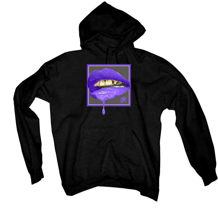 Air Jordan 5 “Concord”| illcurrency Black T-Shirt (LIPSTICK) - Image 3