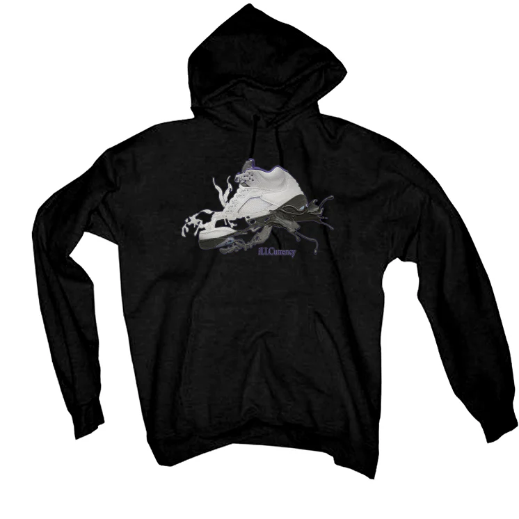 Air Jordan 5 “Concord” Black T-Shirt (SPLASH SHOE) - Image 3