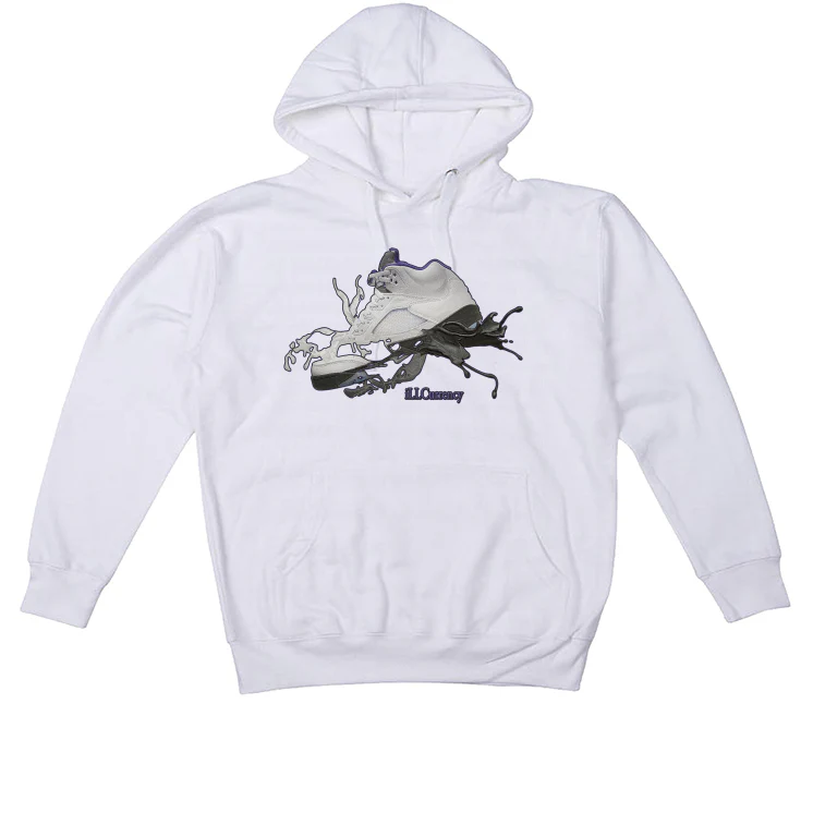 Air Jordan 5 “Concord” White T-Shirt (SPLASH SHOE) - Image 3